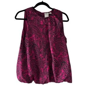 Fred David Floral Round Neck Tank